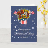 Carte Memorial Day Avec Fleurs En Mug (Fleur jaune)