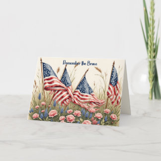 Carte Memorial Day Card for a Persons Son