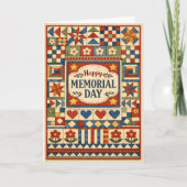 Carte Memorial Day Patchwork Quilt  (Devant)