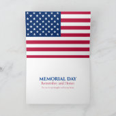 Carte Memorial Day Poppy Field (Intérieur)