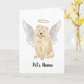 Carte Mémorial de la sympathie Chow Chow Dog (Fleur jaune)