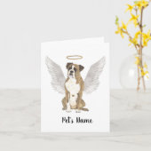 Carte Mémorial de la sympathie de la boîte Brindle (Fleur jaune)