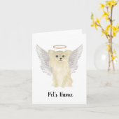 Carte Mémorial de la sympathie de Tan Long Haired Chihua (Fleur jaune)