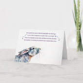 Carte Mémorial de la sympathie lapin lapin (Devant)