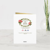 Carte Mémorial d'Offre Catholique (Dos)