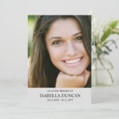 Carte Mémorial funéraire | Argent | En mémoire d'amour P (Debout devant)