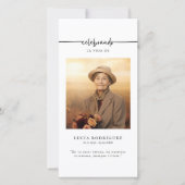 Carte Memorial Keepsaké espagnol funeral Photo Signet (Devant)