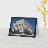 Carte Mémorial Lincoln vous souhaite un merveilleux voya (Fleur jaune)