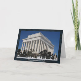 Carte Mémorial Lincoln vous souhaite un merveilleux voya