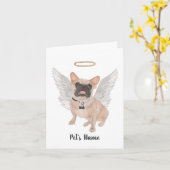 Carte Mémorial masqué de la Sympathie du chien de taurea (Fleur jaune)