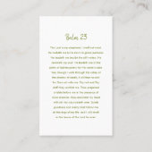 Carte Mémorial Photo Lavande moderne (Dos)