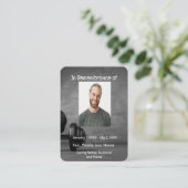 Carte Memorial Pocket Gym Fitness Trainer Weights (Debout devant)