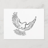 Carte Mémorial Simple Minimaliste Élégante (Devant)