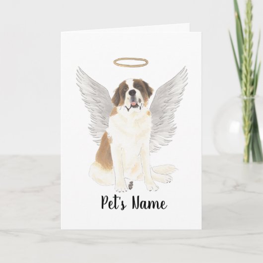 Carte Mémorial Sympathique de Saint-Bernard personnalisé (Devant)