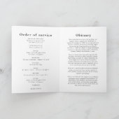 Carte mémoriale simple et moderne (Intérieur)