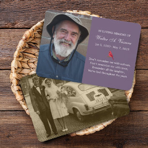 Carte Mémorielle 2 Photo Cardinal