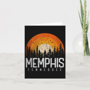 Carte Memphis Tennessee Tn Shirt Style Rétro les années