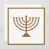 Carte Menorah (Devant / Derrière)