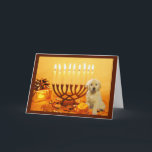 Carte Menorah5 de Chanukah de golden retriever<br><div class="desc">Se rappeler la famille et les amis pendant la saison de Chanukah est une manière merveilleuse de rester en contact avec les personnes que vous aimez et vous inquiétez environ. J'ai créé ces derniers des cartes de Chanukah de chien avec amour et le soin et moi suis sûrs que n'importe...</div>