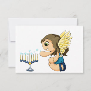 Carte Menorah Angel