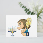 Carte Menorah Angel (Debout devant)