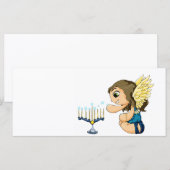 Carte Menorah Angel (Devant / Derrière)