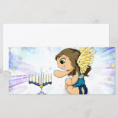 Carte Menorah Angel (Devant / Derrière)