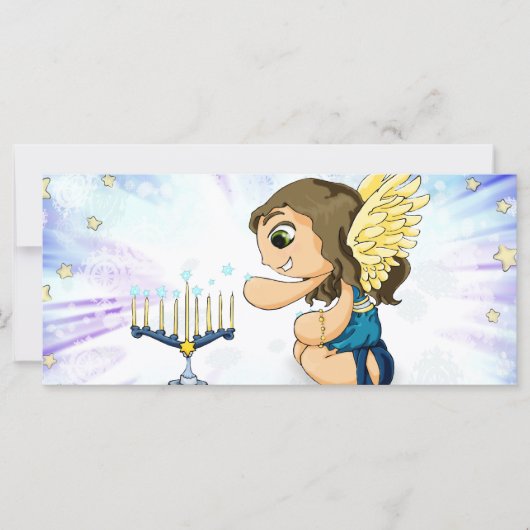 Carte Menorah Angel (Devant)