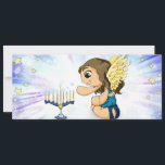 Carte Menorah Angel<br><div class="desc">Original Artwork by Thedustyphoenix. http://www.thedustyphoenix.com</div>