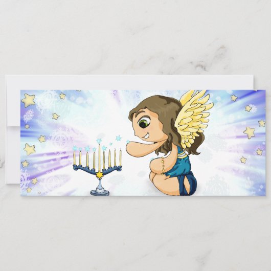 Carte Menorah Angel (Devant)