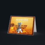 Carte Menorah de Chanukah de Schnauzer miniature<br><div class="desc">Se rappeler la famille et les amis pendant la saison de Chanukah est une manière merveilleuse de rester en contact avec les personnes que vous aimez et vous inquiétez environ. J'ai créé ces derniers des cartes de Chanukah de chien avec amour et le soin et moi suis sûrs que n'importe...</div>