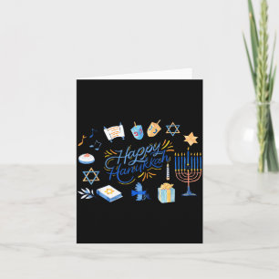 Carte Menorah drôle Hanukkah 2025 Meowzel Chanukah Juif