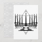 Carte Menorah et Star (Devant / Derrière)