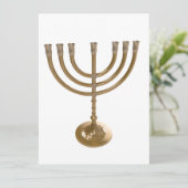 Carte menorah or (Debout devant)