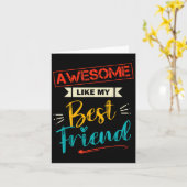 Carte Mens Awesome Comme Mon Meilleur Ami Funny Ami Humo (Fleur jaune)