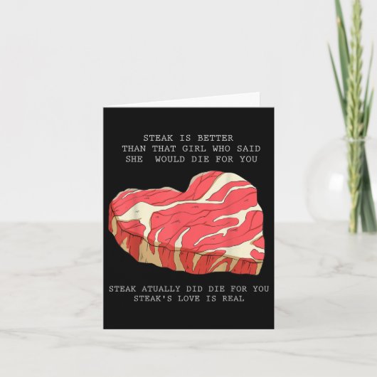 Carte Mens Bbq Heart Graphisme Funny Citation Simple Mèm (Devant)