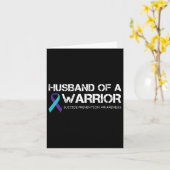 Carte Mens Husbynd D'Un Guerrier Suicide Prévention Awar (Fleur jaune)