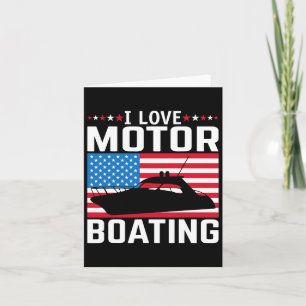 Carte Mens I Love Motorboating Tee Nitro B