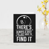 Carte Mens Il Y A Toujours Un Billard Drôle À Tirer (Fleur jaune)