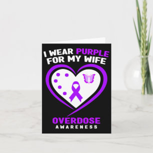 Carte Mens Je Porte Du Purple Pour Ma Femme Sensibilisat