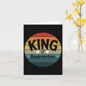 Carte Mens King De Dminton (Fleur jaune)