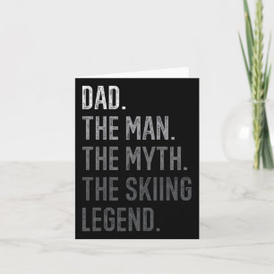 Carte Mens Papa L'Homme Le Mythe La Légende Du Ski Papa