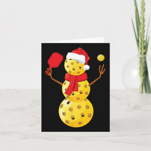 Carte Mens Pickleball Noël Chemise Funny Pickleball S