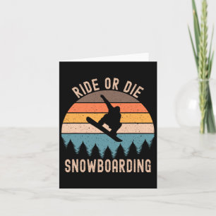 Carte Mens Ride Ou Die Snowboard Snowboard Snowboard Sno