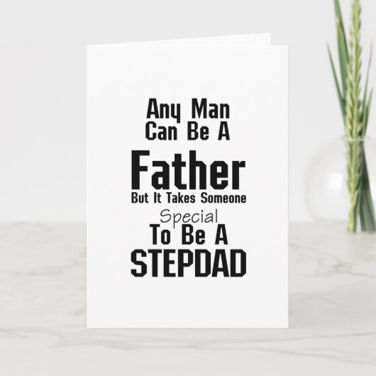 Carte Mens Stepdad Dads Cadeaux Stepdad Grand-père (Devant)