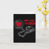 Carte Mens Valentine's Day - Ball And Chain (Fleur jaune)