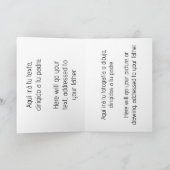 Carte Mensajes para papá. Messages for dad. (Intérieur)