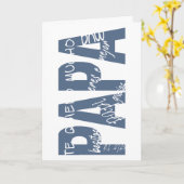 Carte Mensajes para papá. Messages for dad. (Fleur jaune)