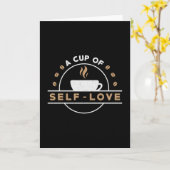Carte Mental Health A Cup of Self-Love Care Awareness (Fleur jaune)