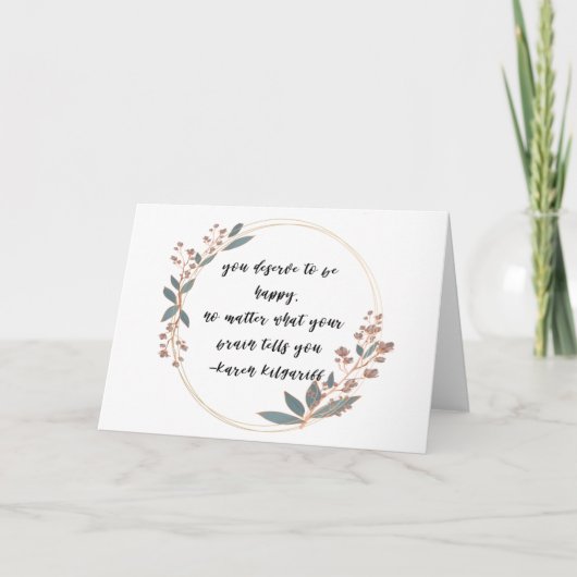 Carte Mental Health Awareness happy Blank Card (Devant)